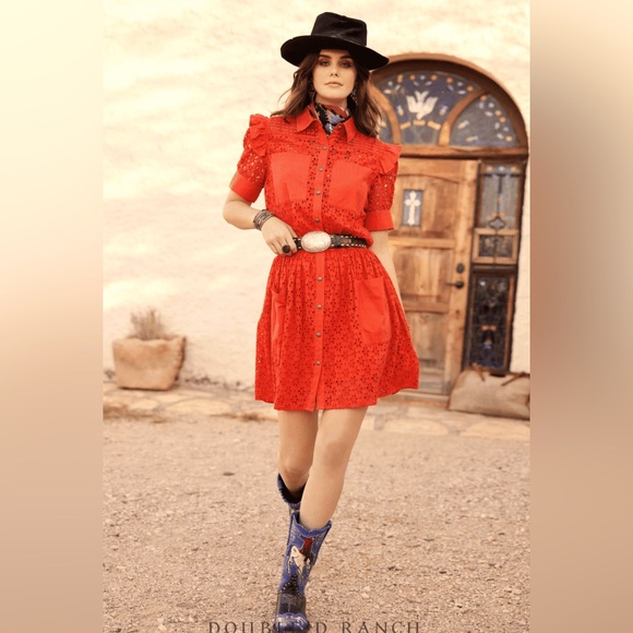 Double D Ranch Red Dress 3-2-01 - Picture 1 of 2